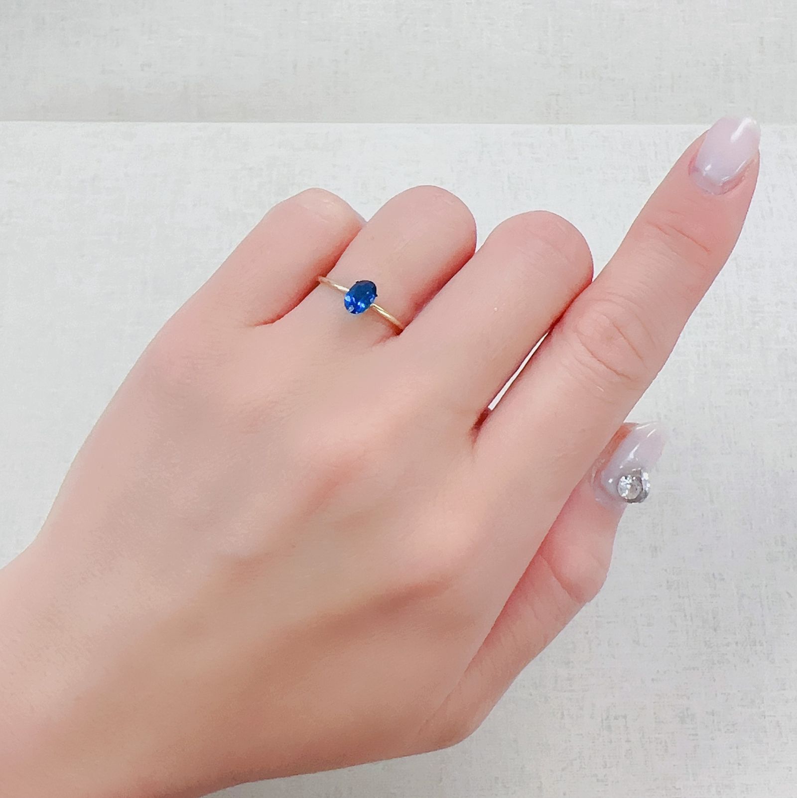 ディープブルーアパタイト  マダガスカル産 0.53ct[230421665]6x4.1mm前後