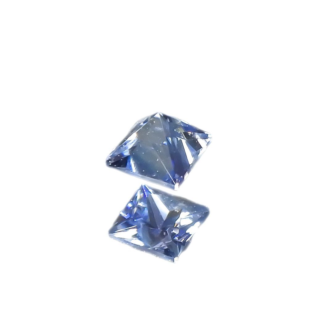 ◇プリンセスカット◇ベニトアイト アメリカ・カリフォルニア州産 0.063ct [221118976]2.1x2.1mm前後