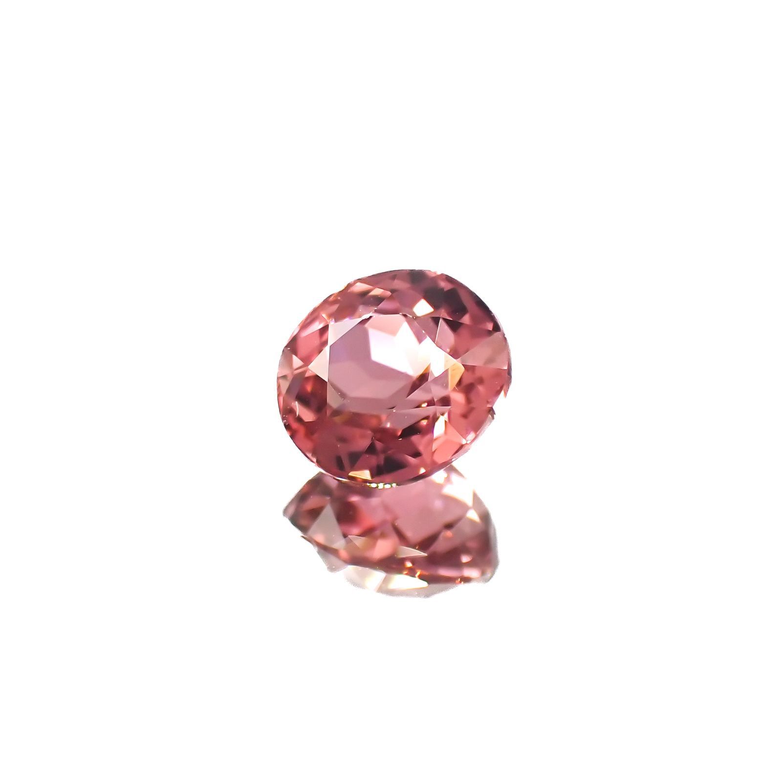 ローズピンクトルマリン(宝石名ピンク・トルマリン)ブラジル/アフリカ産 1.08ct 識別済[221018335]6.4x5.9mm前後