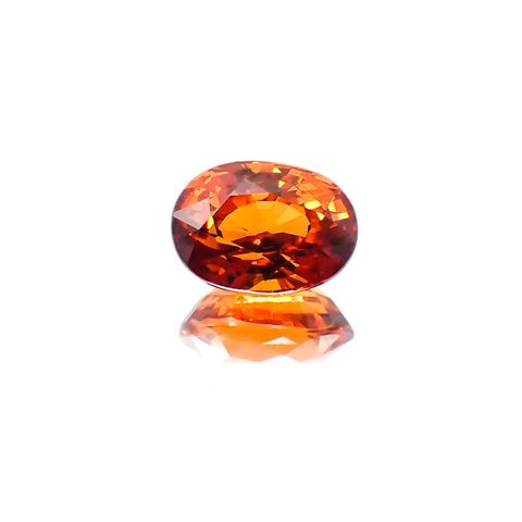 スペサルティンガーネット マンダリンオレンジカラー(宝石名スペサルティン・ガーネット)ナイジェリア産 2.14ct 識別済[231124193]8.3x6mm前後