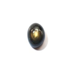 ゴールドシーンアンデシン(宝石名アンデシン)インド産 1.22ct 識別済[250918088]7.1x5mm前後