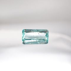 パライバトルマリン(宝石名トルマリン/別名パライバ・トルマリン) モザンビーク産 1.787ct ソ付(宝貴協)[210711658]12.7×6.1mm前後