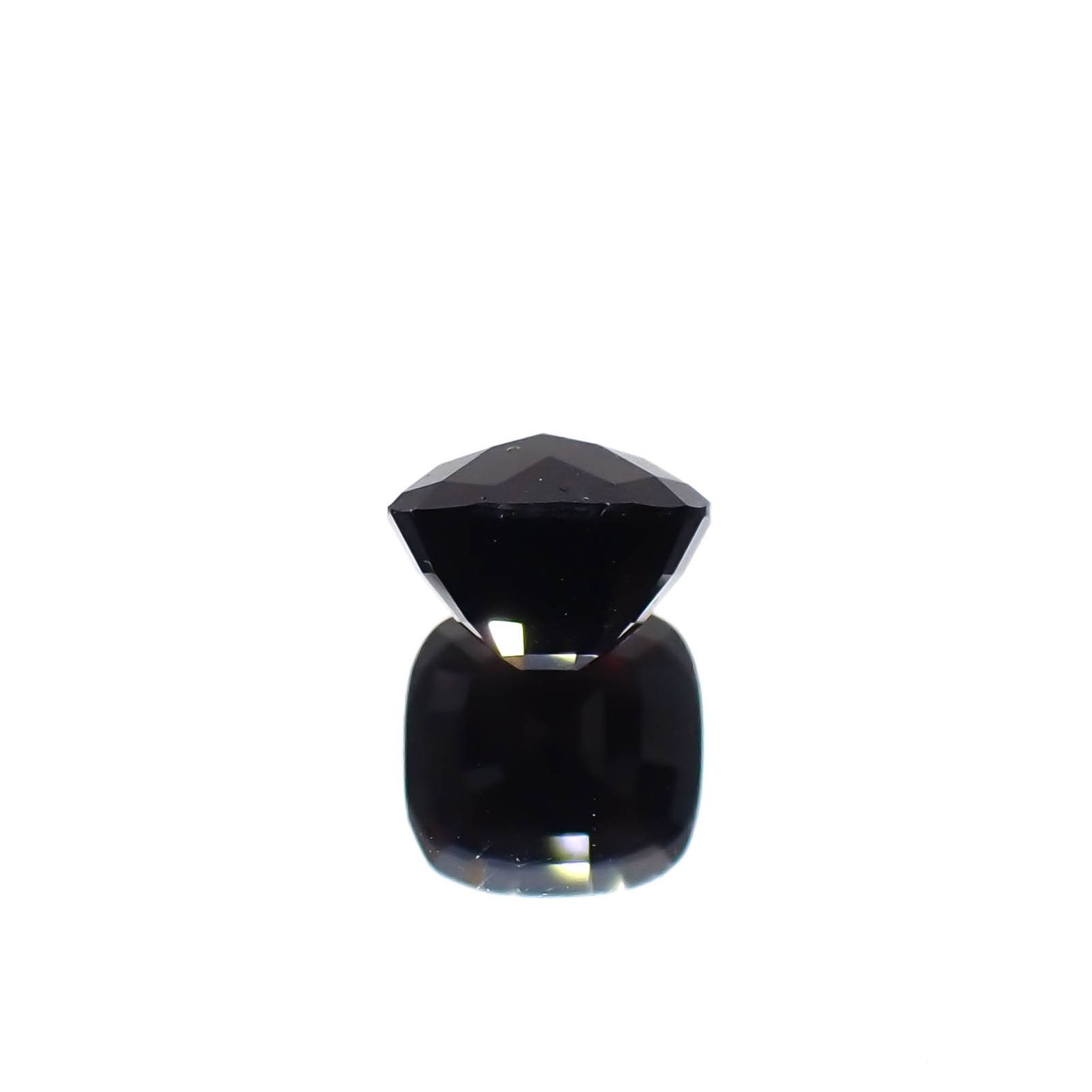 ◇チェッカーカット◇モリオン チベット産 3.51ct[240427379]9.2x9.1mm前後