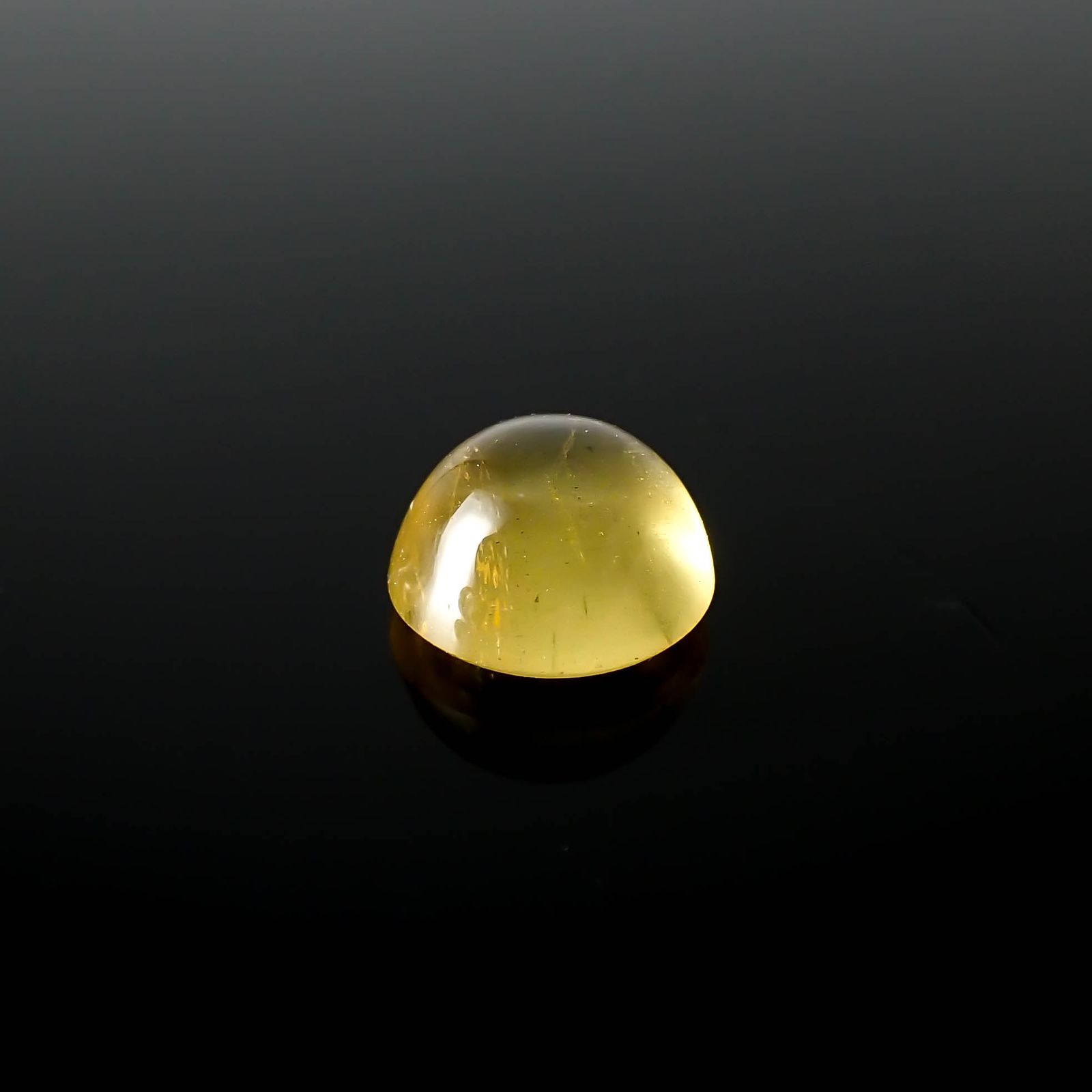 イエローベリルキャッツアイ(宝石名イエロー・ベリル・キャッツアイ)ブラジル産 2.96ct 識別済[240125877]9x9mm前後