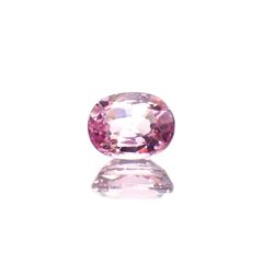 ピンクスピネル(宝石名ピンク・スピネル)タンザニア産 ソ付(彩珠) 1.072ct / 6.7x5.4mm前後 [260217265]