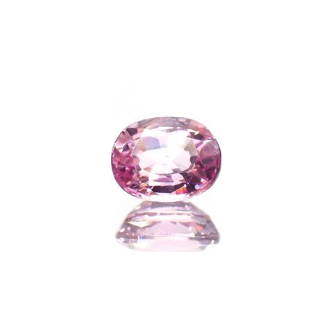 ピンクスピネル(宝石名ピンク・スピネル)タンザニア産 ソ付(彩珠) 1.072ct / 6.7x5.4mm前後 [260217265]