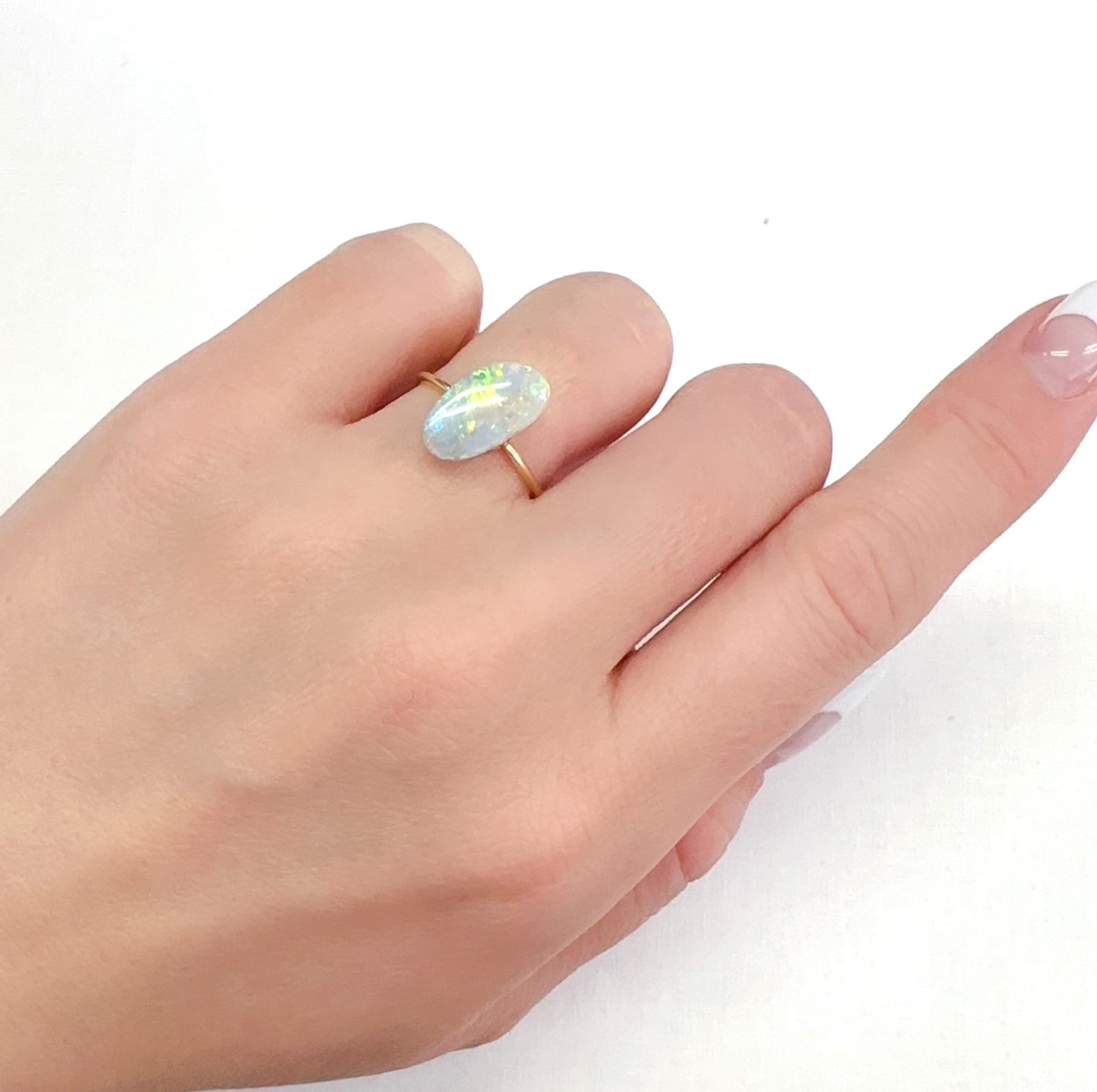 オパール オーストラリア産 1.22ct[231225212]13.3x7.1mm前後