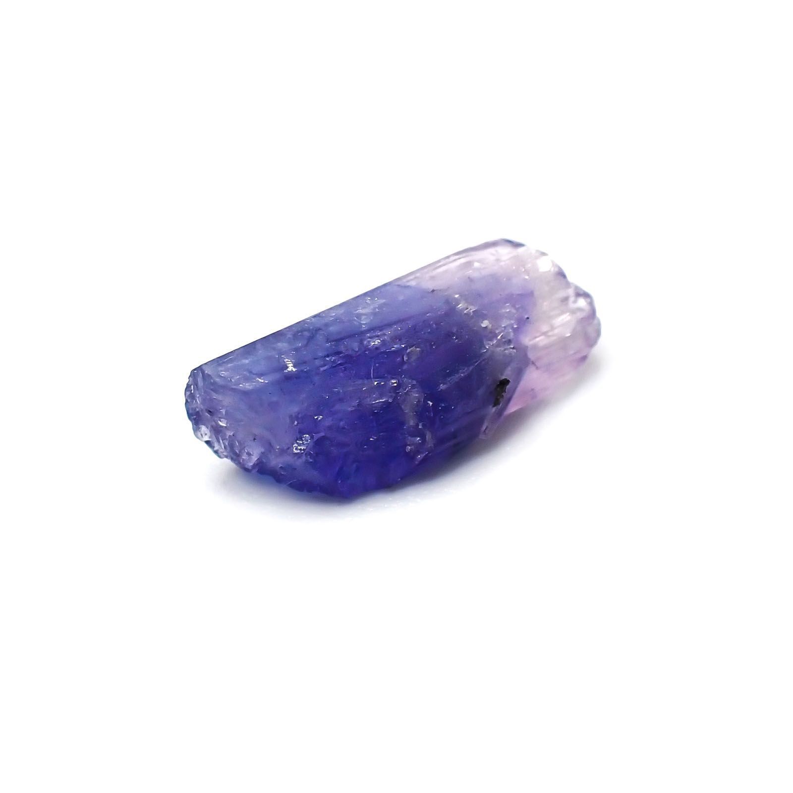 バイカラータンザナイト 非加熱 原石(宝石名バイカラー・ゾイサイト)タンザニア産 3.54ct 識別済[231124242]14.5x5.6mm前後