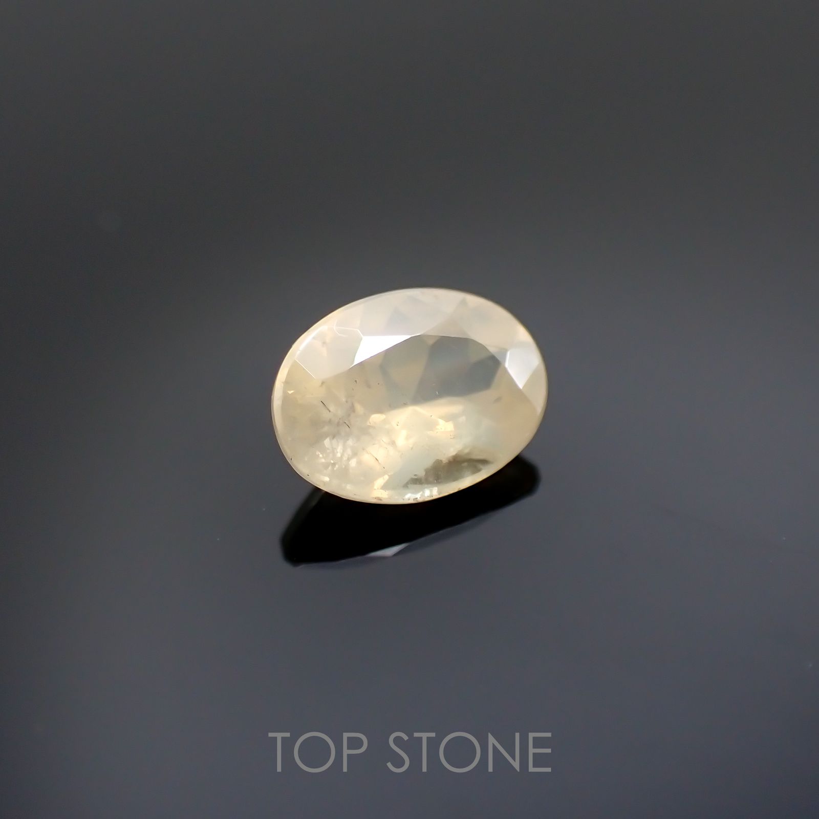 シーライト(宝石名シーライト) 中国産 1.146ct ソ付(彩珠)[20117728]6.5×4.7mm前後