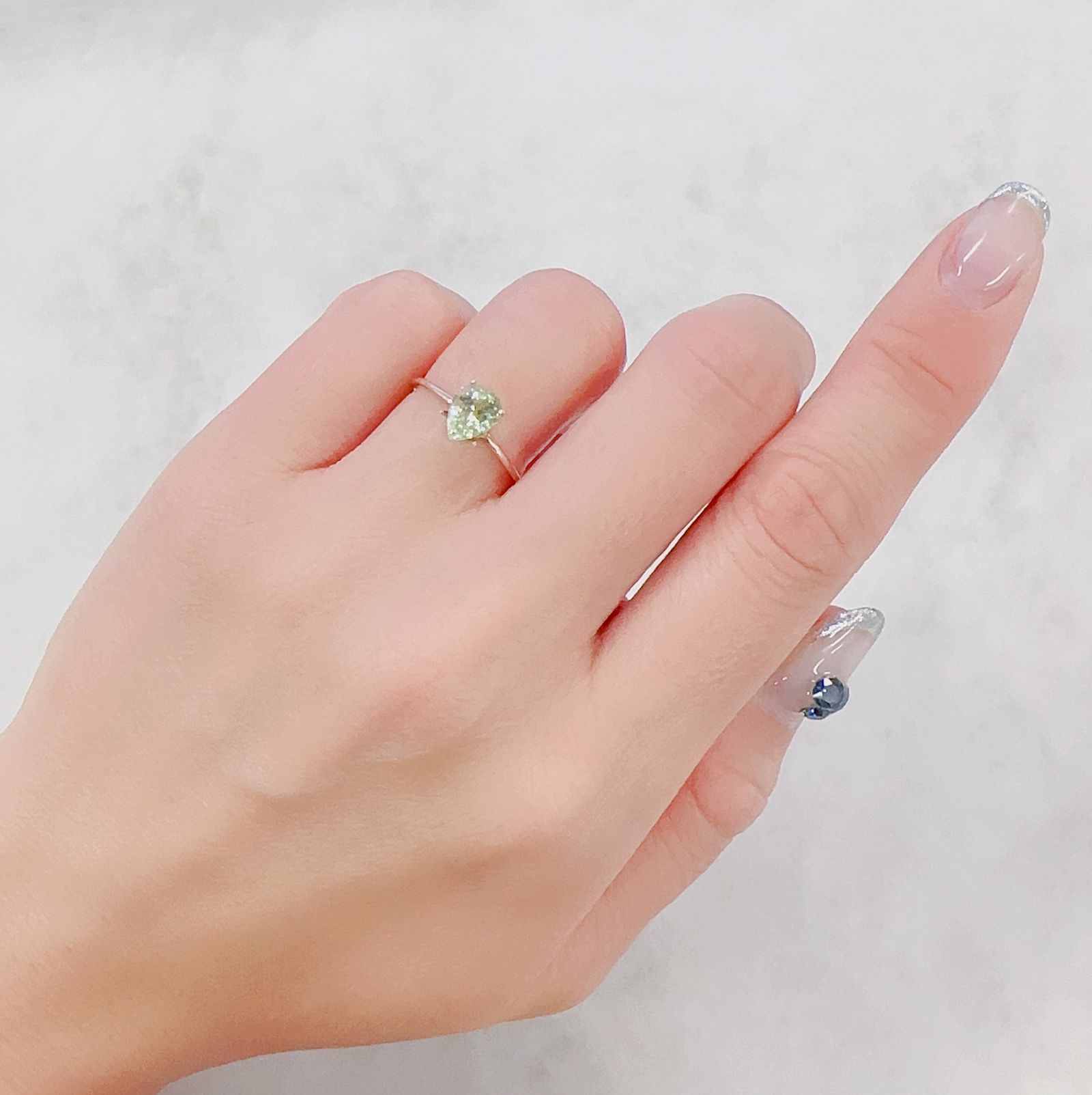 ミントガーネット(宝石名グリーン グロッシュラー・ガーネット)タンザニア・メレラニ鉱山産 1.08ct 識別済[230622484]7.2x5.4mm前後