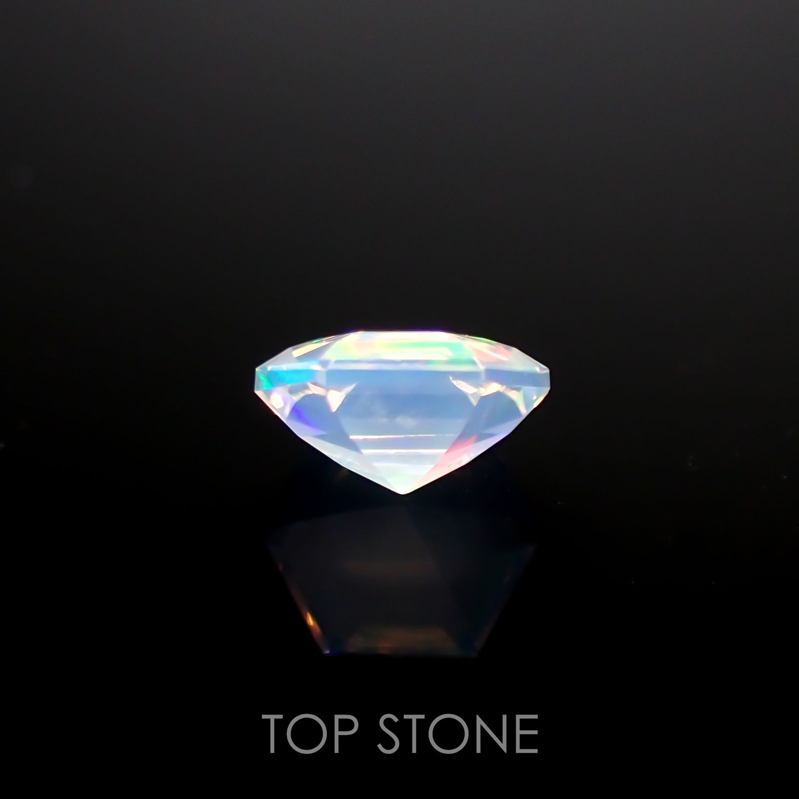 ◇ヘキサゴンカット◇エチオピアオパール(宝石名オパール)エチオピア産 0.29ct 識別済[220115482]4.8x4.7mm前後