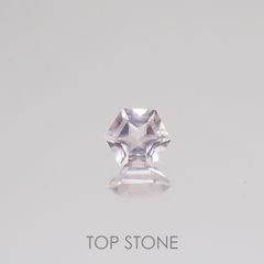 <ランダムセレクト1個販売> ◇ヘキサゴンカット◇ローズクォーツSA(宝石名ローズ・クォーツ) ブラジル産 0.29ct前後 識別済[210310176]4×4mm前後