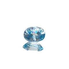 アイスブルージルコン カンボジア産 2.19ct[221018657]8x6mm前後