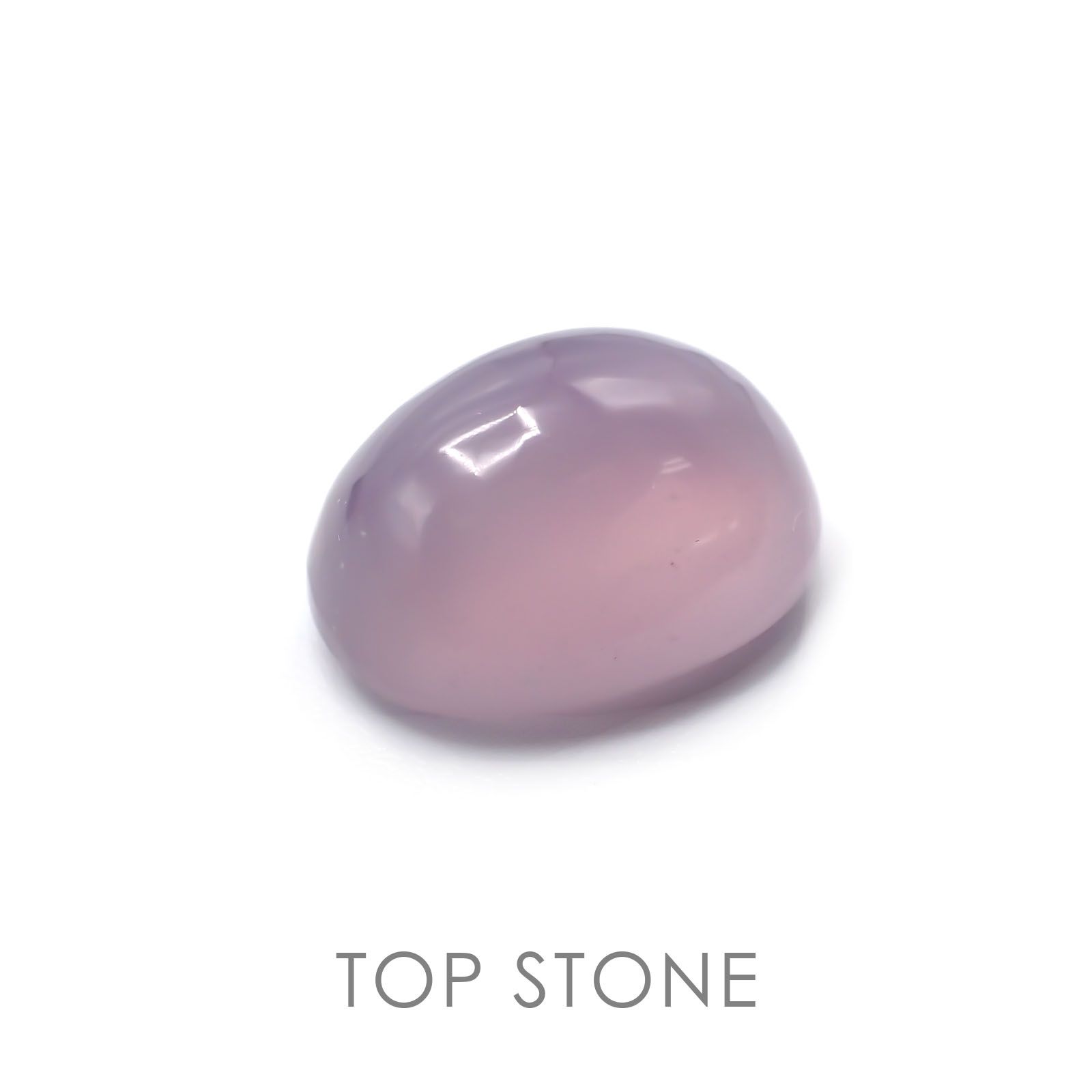 パープルカルセドニー(宝石名バイオレット・カルセドニー) インドネシア産 7.43ct 識別済[20127966]13.5×10.8mm前後