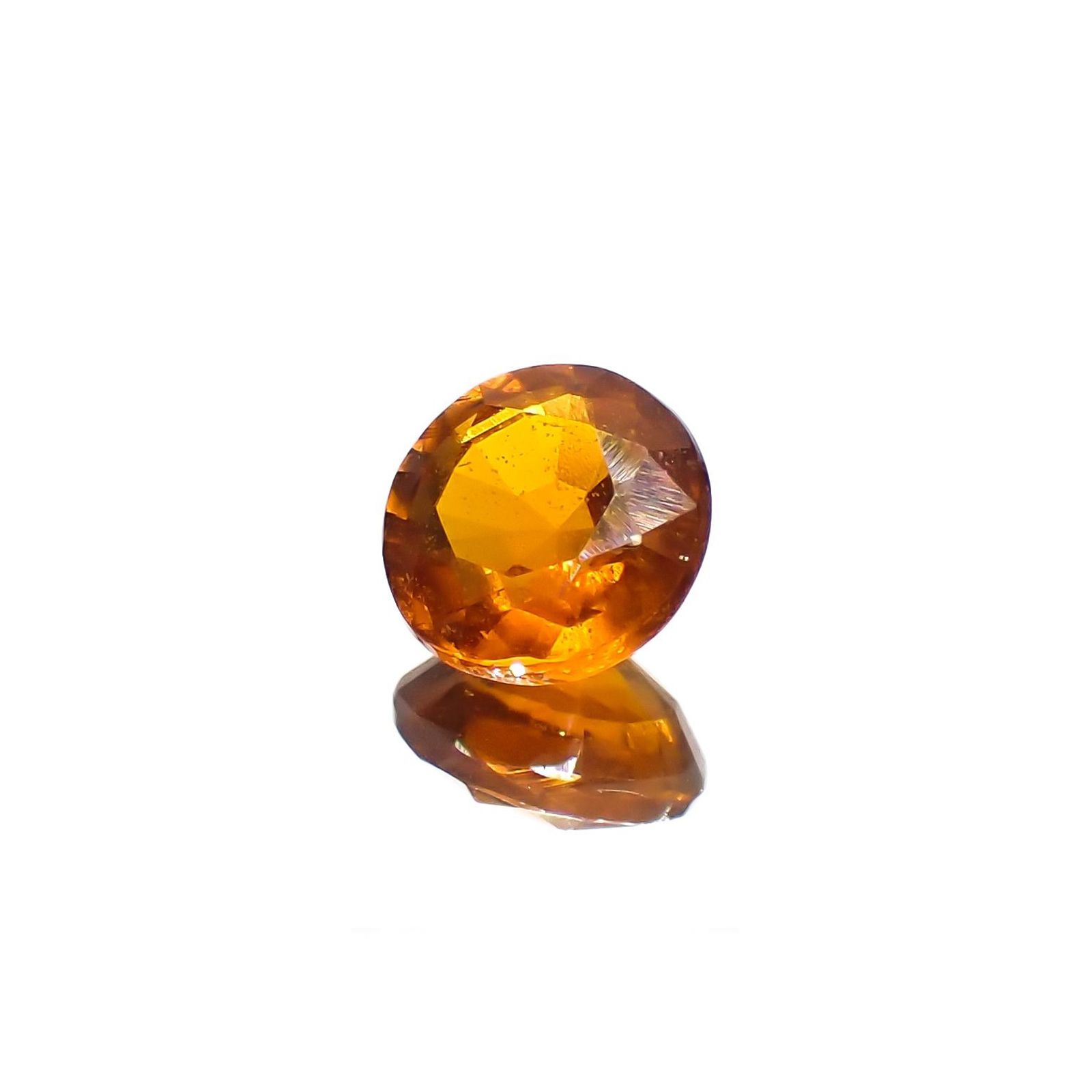 オレンジカイヤナイト ネパール産 1.10ct / 6.1x6.1mm前後 [251020591]