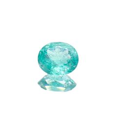 パライバトルマリン(宝石名トルマリン/別名パライバ・トルマリン)ブラジル・キントス鉱山産 0.417ct ソ付(宝貴協)[221018734]5.2x4.5mm前後