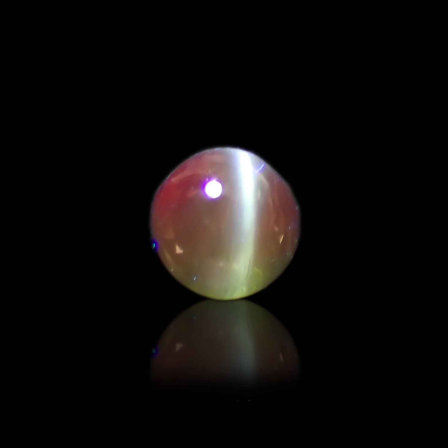 アレキサンドライトキャッツアイ インド産 0.32ct[220114070]4x3.9mm前後