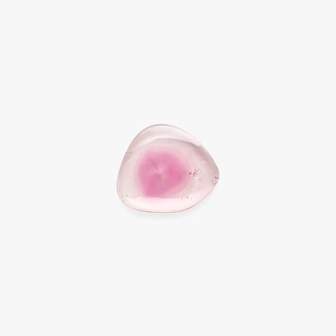 ピンクウォーターメロントルマリン 原石スライス コンゴ民主共和国産 2.77ct[230421484]11.8x10.3mm前後