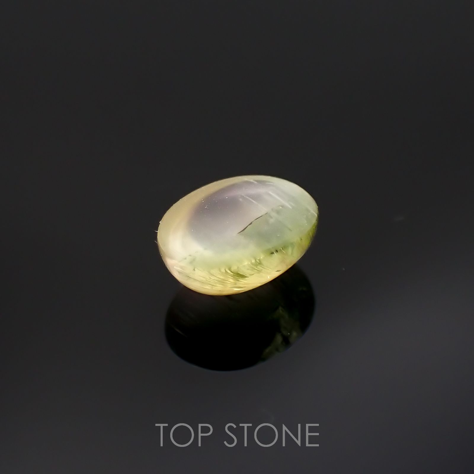 バイカラートルマリンキャッツアイ ブラジル産 1.55ct[221018600]7.9x6mm前後