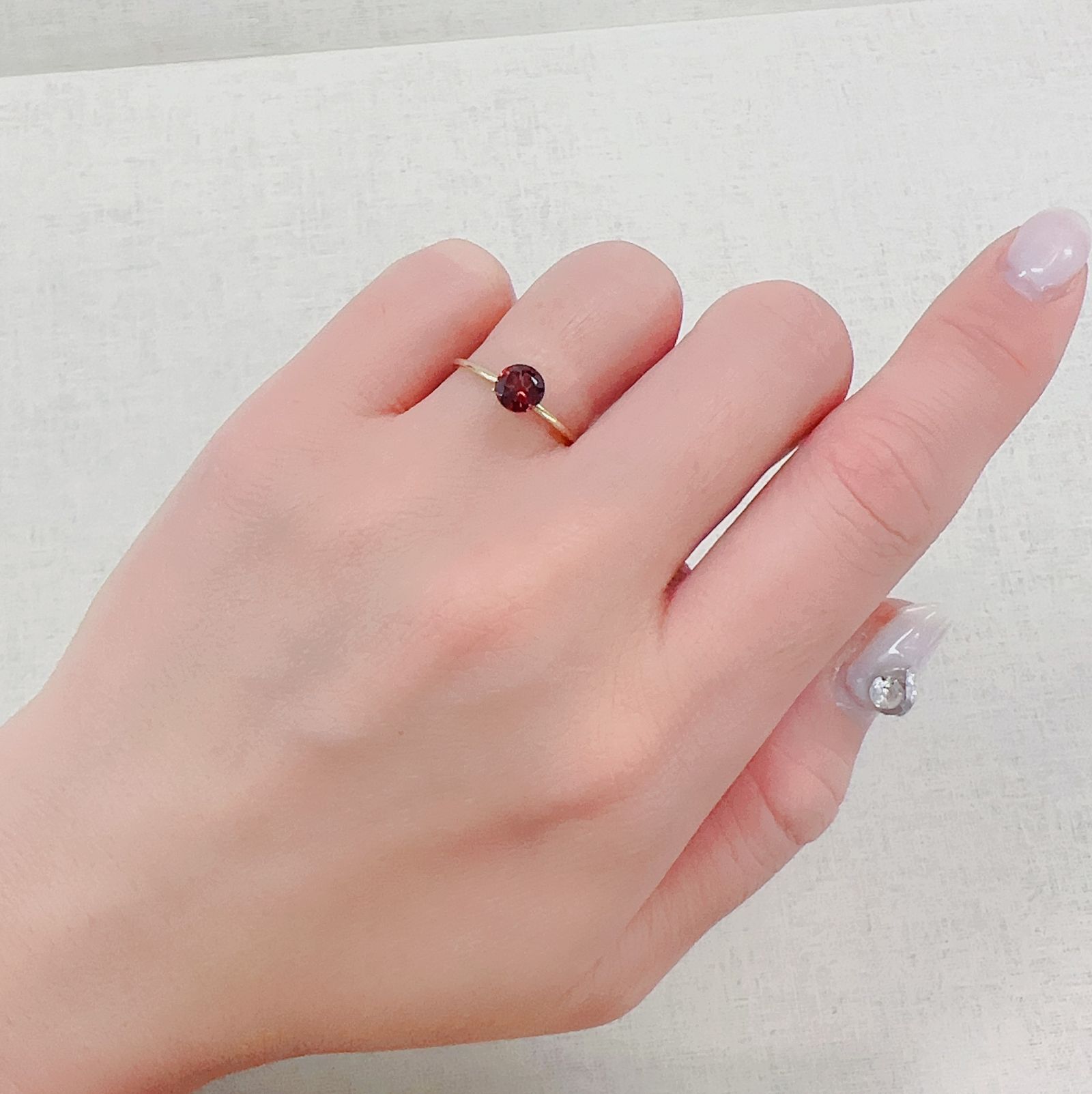 パイラルスパイトガーネット モザンビーク産 0.77ct[230421776]5.4x5.4mm前後