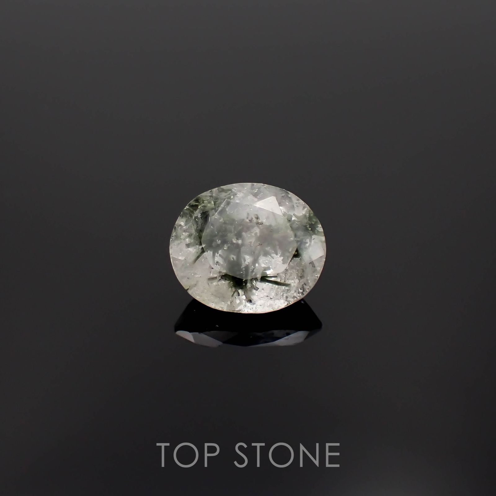 ヘデンベルジャイトインクォーツ インドネシア産 3.65ct[230120052]11.1x9.6mm前後