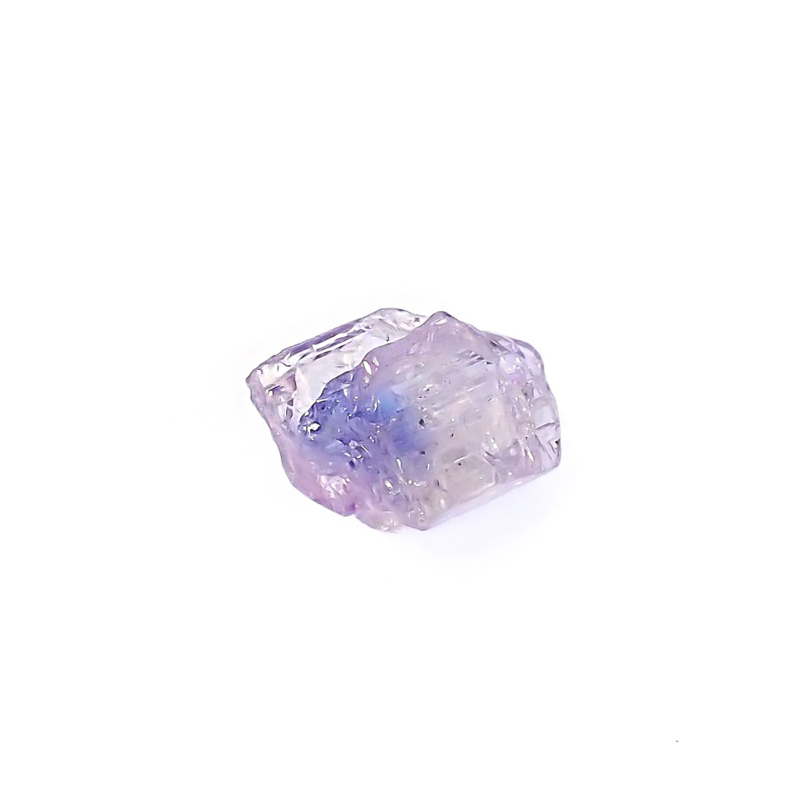 バイカラータンザナイト 原石 タンザニア産 3.52ct / 10.1x8.9mm前後 [260424985]