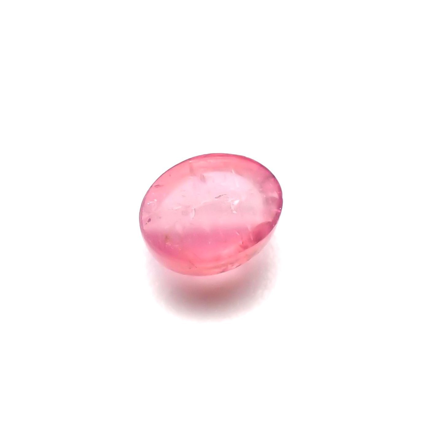 ペツォッタイトキャッツアイ(ラズベリル)(宝石名ペツォッタイト・キャッツアイ) マダガスカル産 0.481ct ソ付(彩珠)[210811977]5×4mm前後