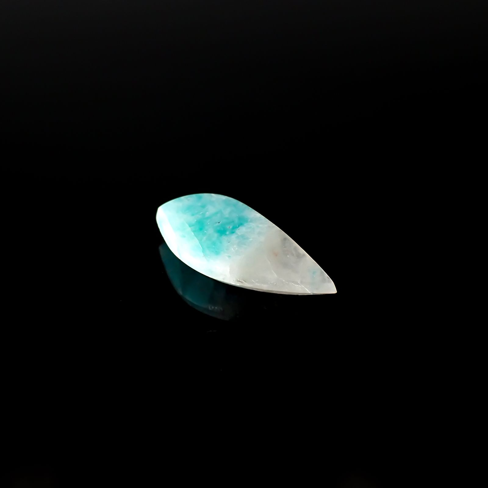 ◇フリーフォーム◇マトリックスアマゾナイト(アマゾナイトインクォーツ/フェルドスパー) ブラジル産 5.22ct[240226340]20.4x9.6mm前後