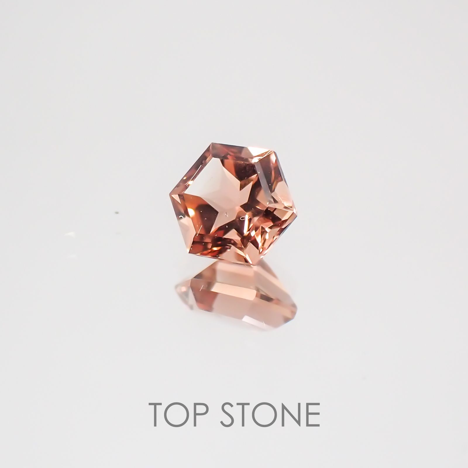 ◇ヘキサゴンカット◇オレゴンサンストーンSA アメリカ産 ルース 0.31ct[21019538]4.2×4.2mm前後