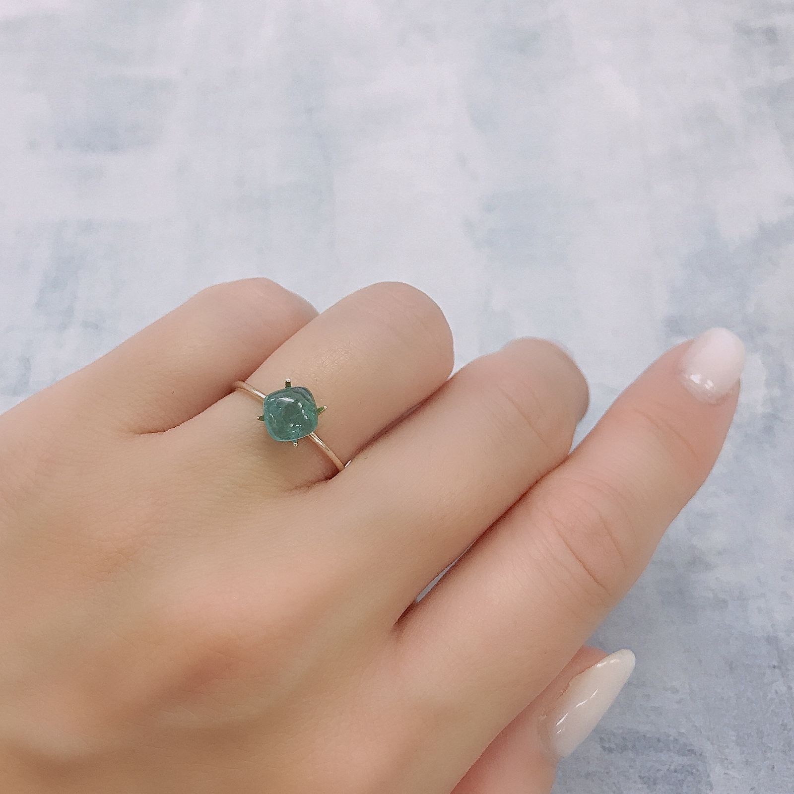 グランディディエライト(宝石名グランディディエライト)マダガスカル産 0.98ct 識別済[220616559]6.2x6.1mm前後