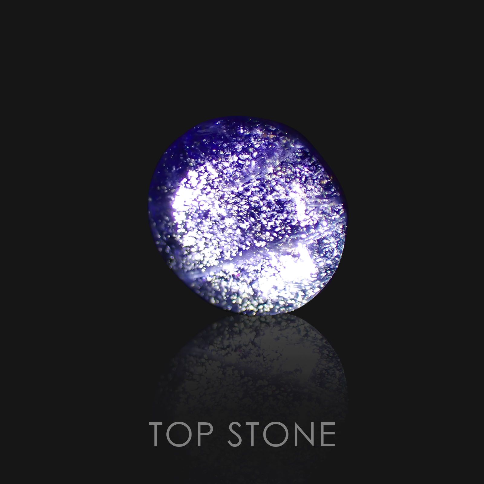 アイオライトサンストーン インド・ブラジル産 ルース 1.67ct[21019200]7.9×7.8mm前後