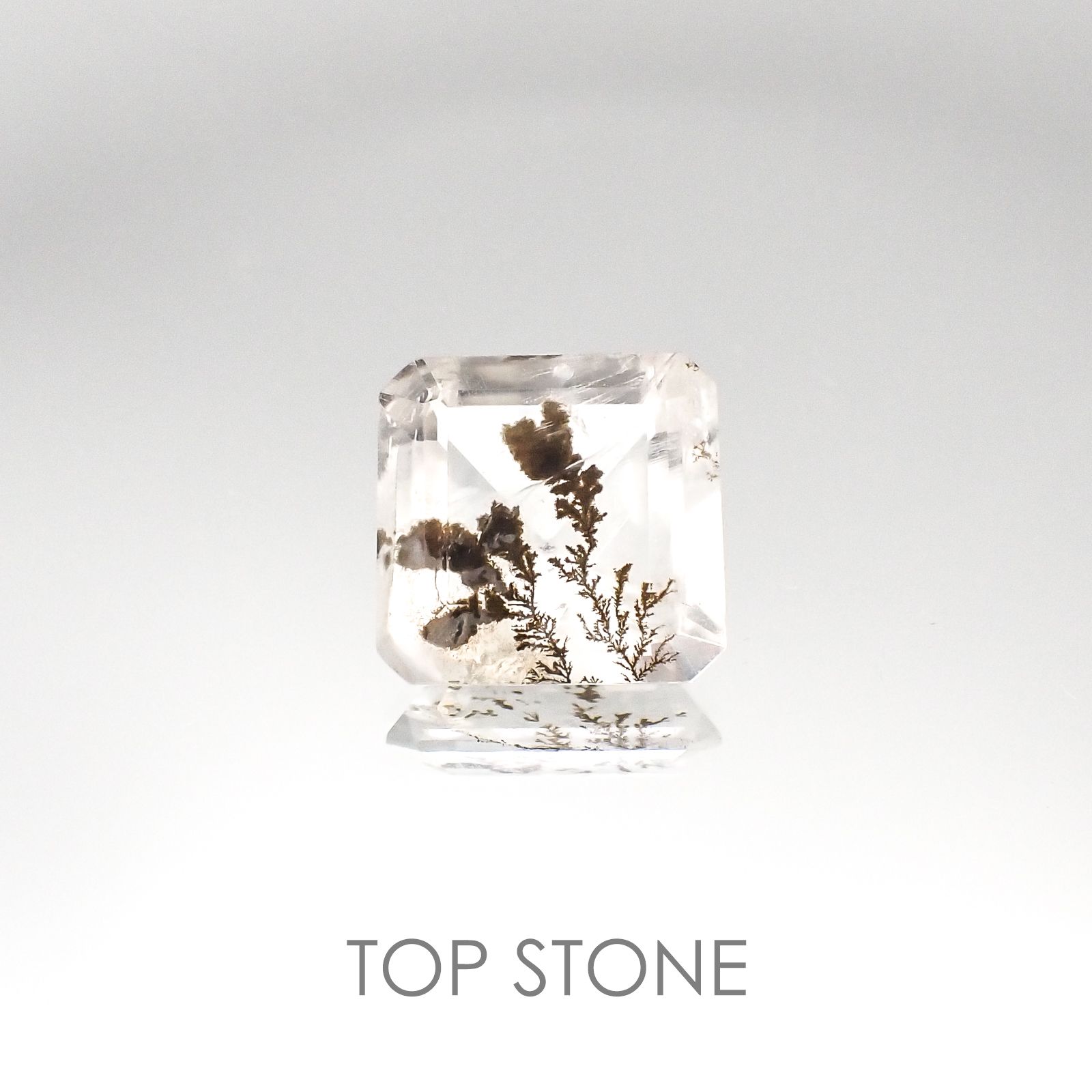 デンドリチッククォーツ ブラジル産 ルース 6.19ct[20084946]12×12mm前後