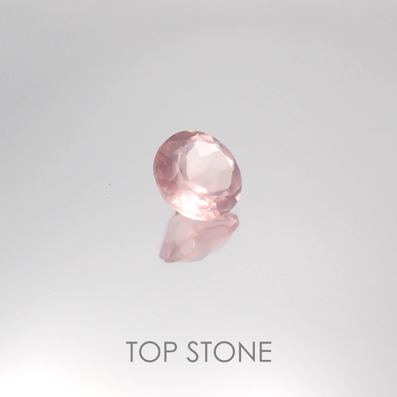 ディープローズクォーツ モザンビーク産 ルース 1.48ct[20084627]7.6×7.6mm前後