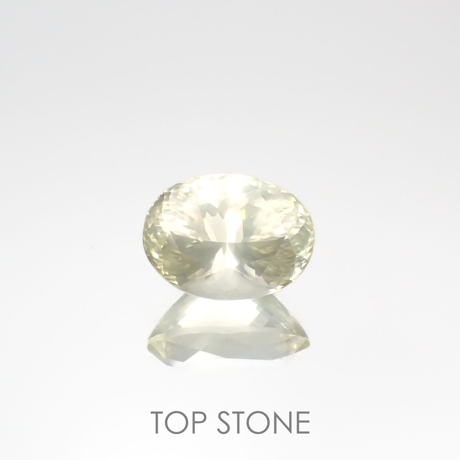 イエローシーンオーソクレース(宝石名シーン・オーソクレース)マダガスカル産 13.184ct ソ付(彩珠)[221018693]17.5x13.1mm前後