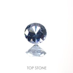 グレイッシュブルースピネル(宝石名スピネル)ビルマ産 0.22ct 識別済[220113918]3.8x3.8mm前後