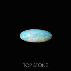 クリスタルオパール(宝石名オパール)オーストラリア産 4.892ct ソ付(彩珠)[220717009]21.5x8.8mm前後
