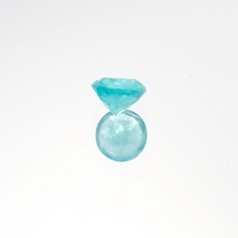 パライバトルマリン(宝石名トルマリン/別名パライバ・トルマリン) ブラジル・パライバ州バターリャ鉱山産 0.076ct 識別済[20106289]2.5×2.5mm前後