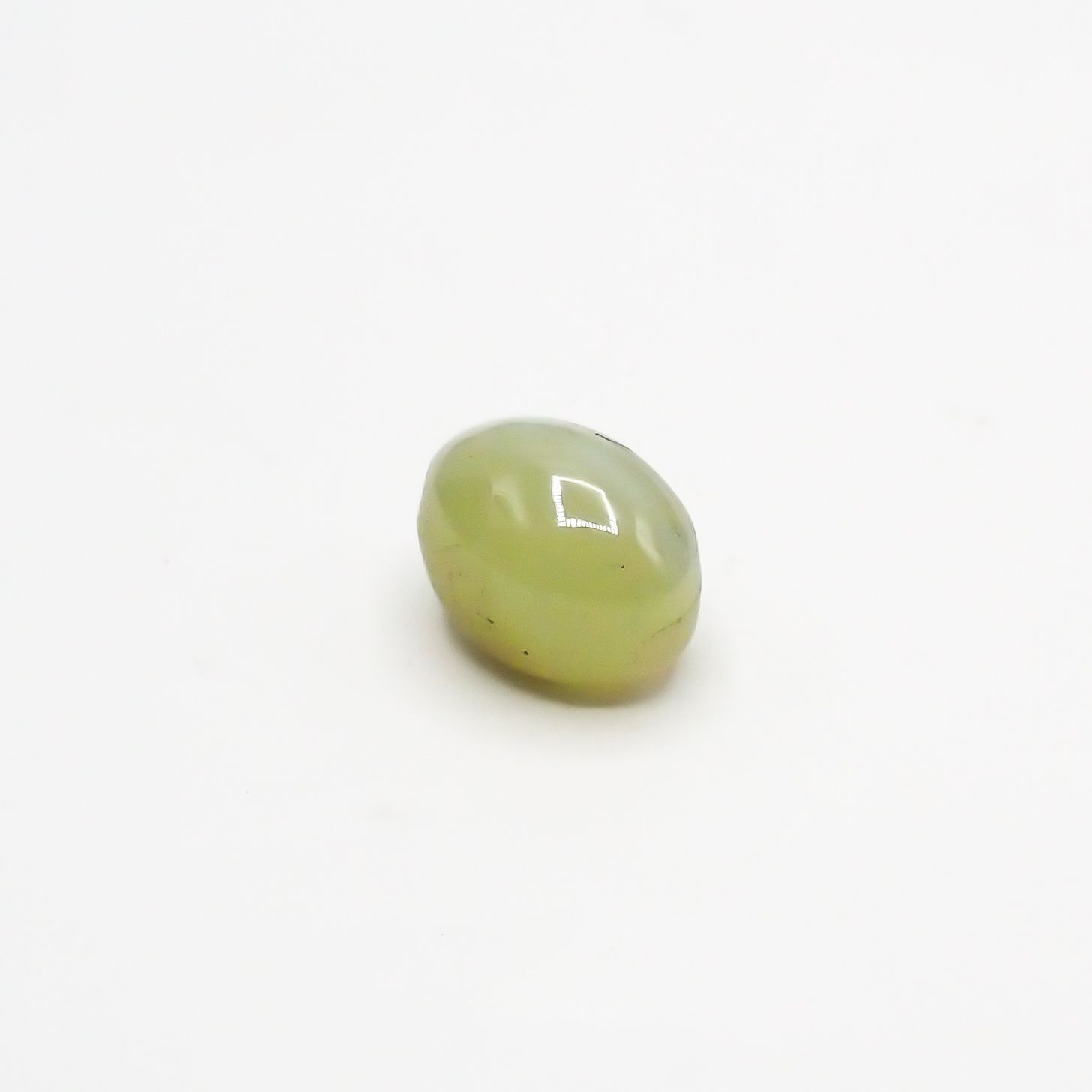 クリソベリルキャッツアイ(宝石名クリソベリル・キャッツアイ) スリランカ産 1.929ct ソ付(彩珠)[210711483]7×4.9mm前後