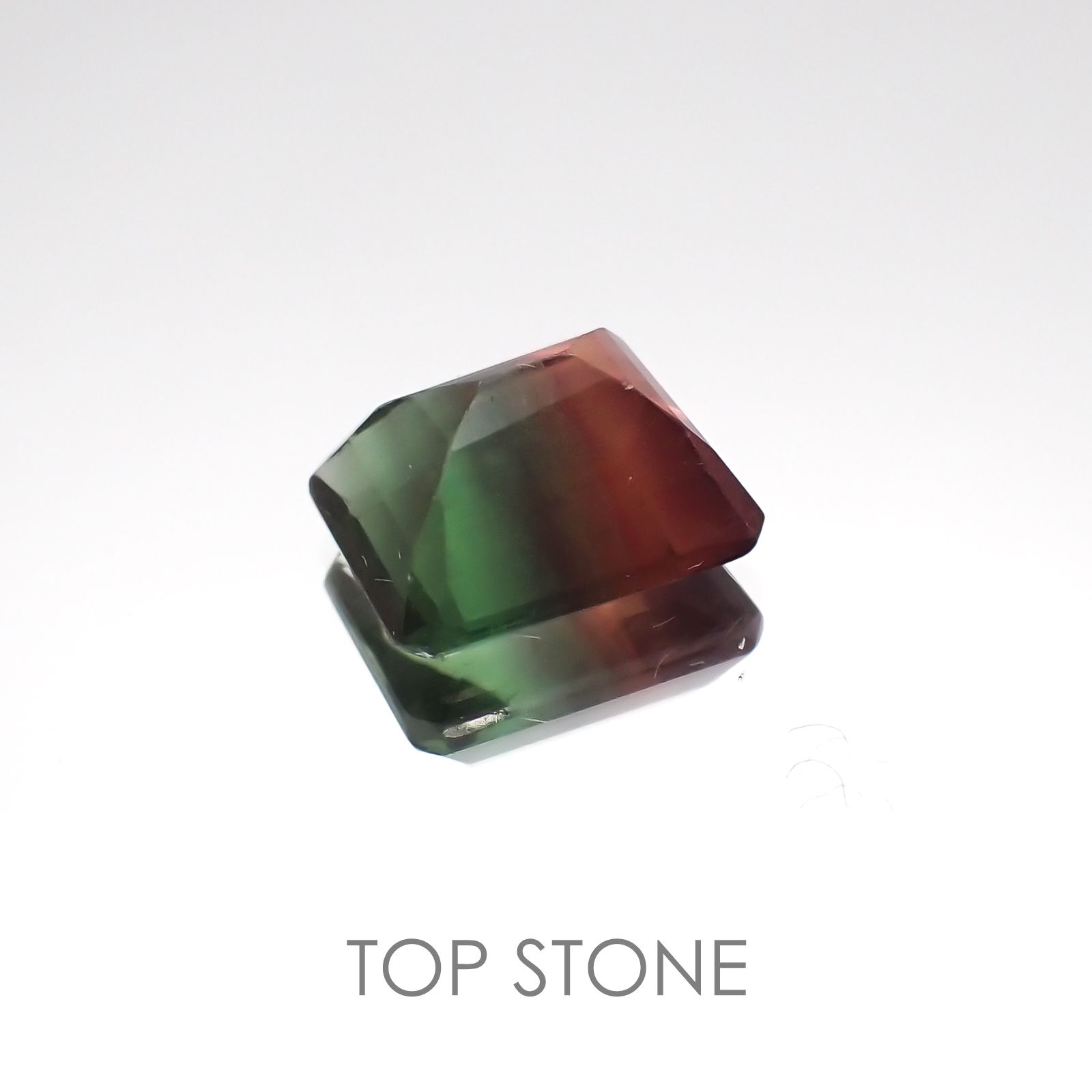 バイカラーフローライト ブラジル産 ルース 4.05ct[20128505]10×8.1mm前後
