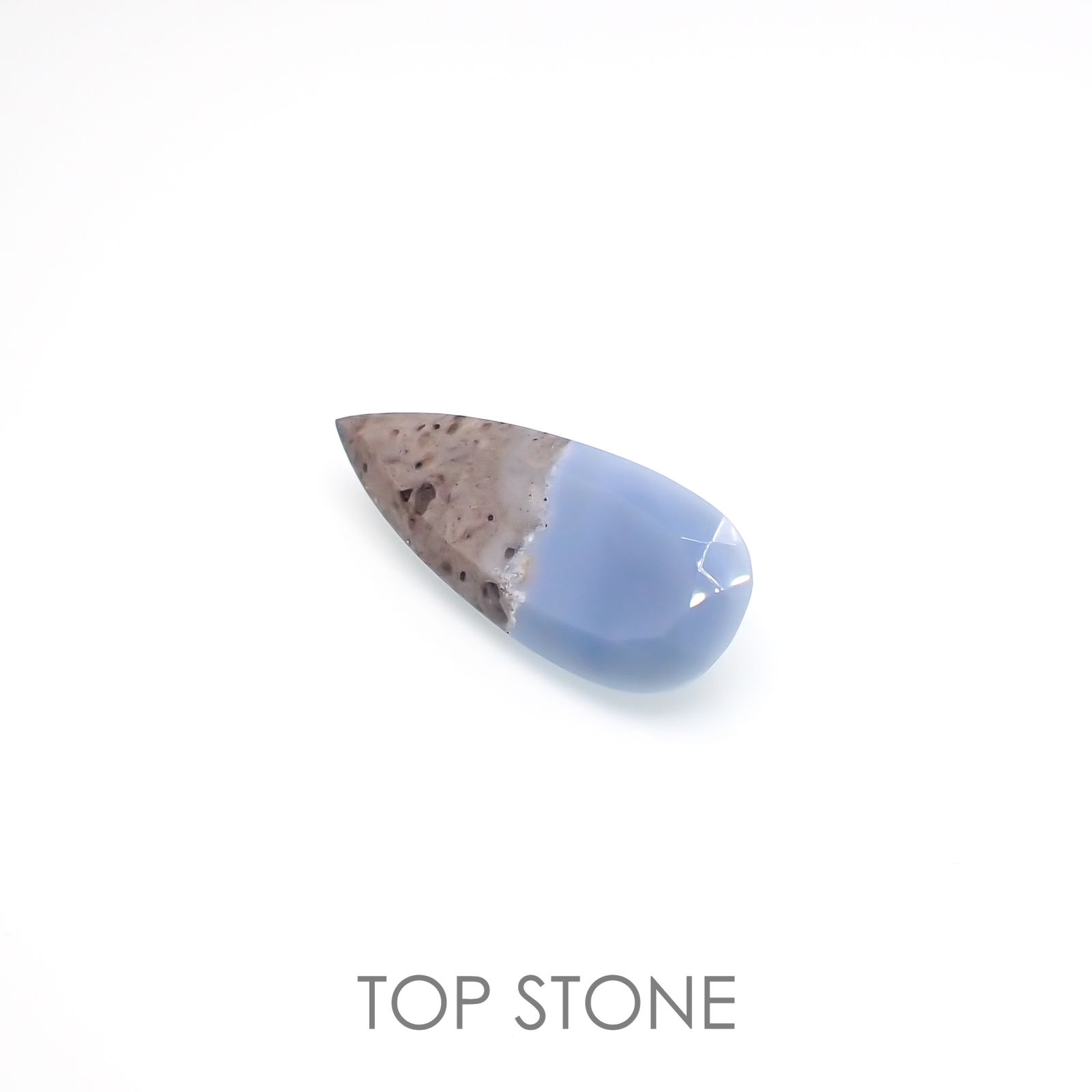 マトリックスブルーオパール アメリカ・オレゴン州産 12.78ct[220917806]32.4x12.4mm前後