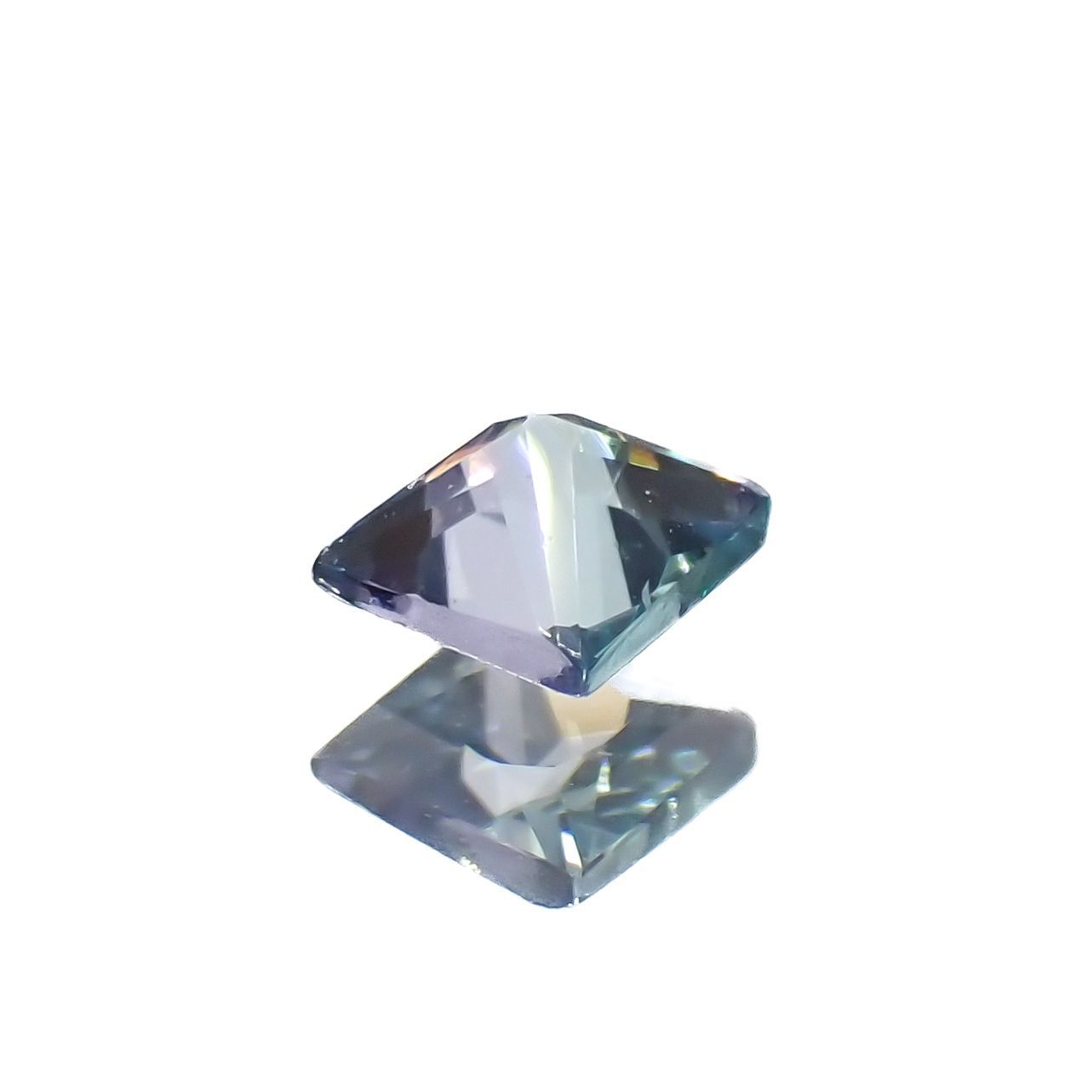 ◇プリンセスカット◇ブルーグリーンコーネルピン(宝石名コーネルピン)タンザニア産 0.080ct 識別済[221219238]2.1x2.2mm前後