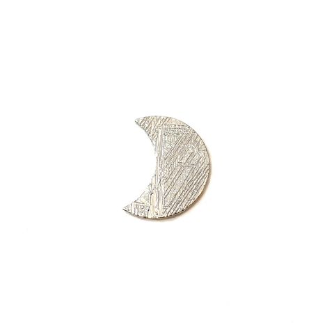 ◇カスタムカット・ムーン◇アルタイ隕石 発見地：中国 1.01ct [250330011]9.9x7.4mm前後