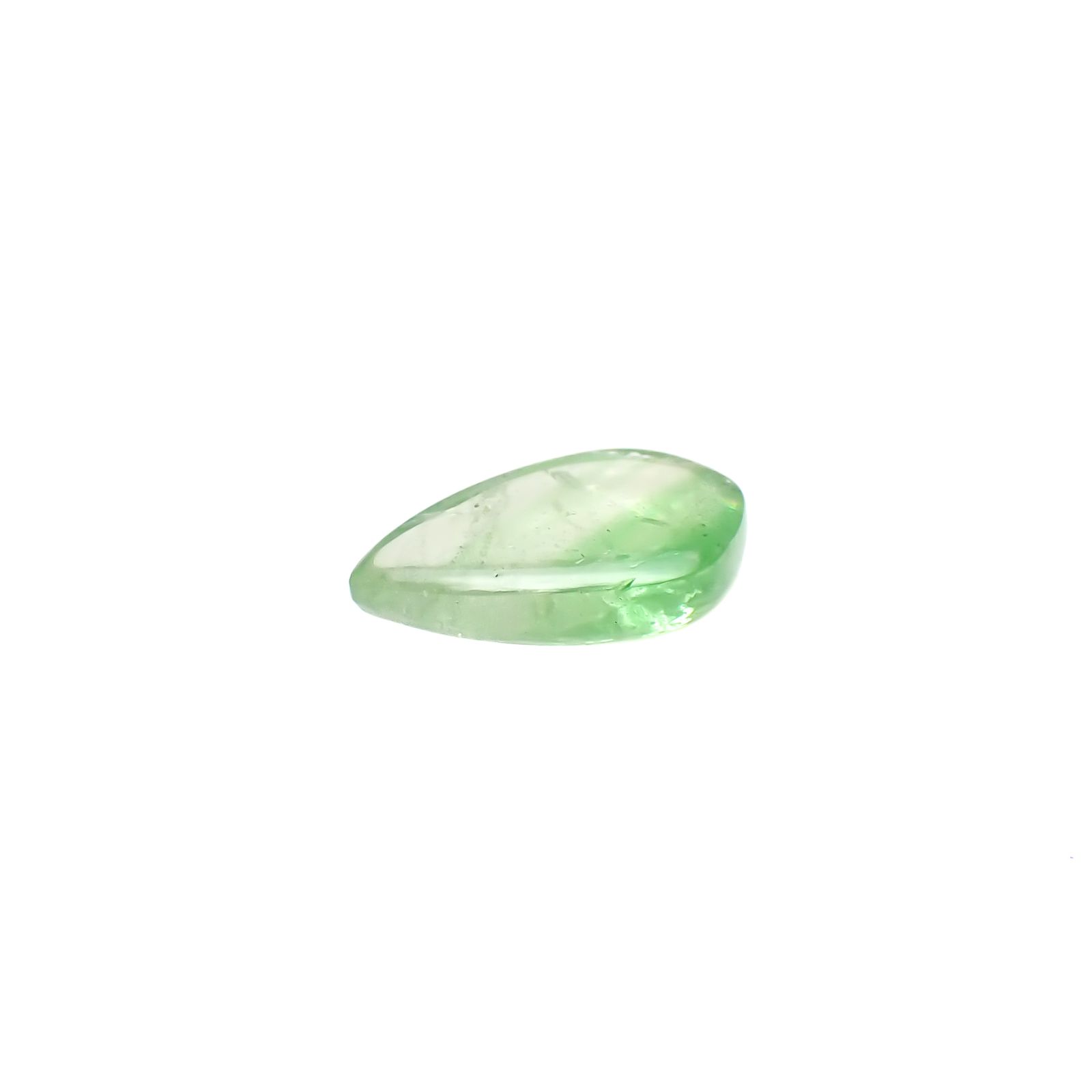 バイカラーツァボライト(宝石名グリーン グロッシュラー・ガーネット)タンザニア産 1.76ct 識別済[240928889]10x6.2mm前後