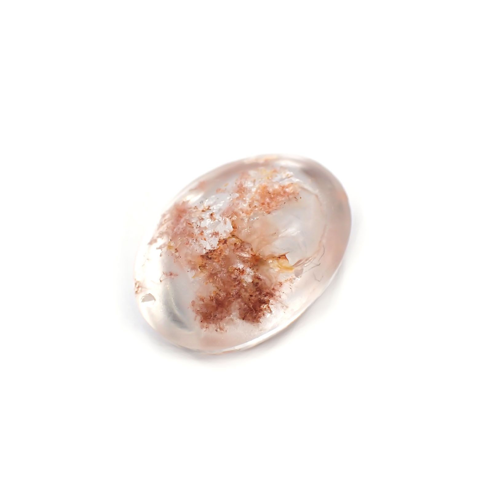 ピンクデュモルチェライトインクォーツ ブラジル産 26.51ct[231224419]20.9x15.8mm前後