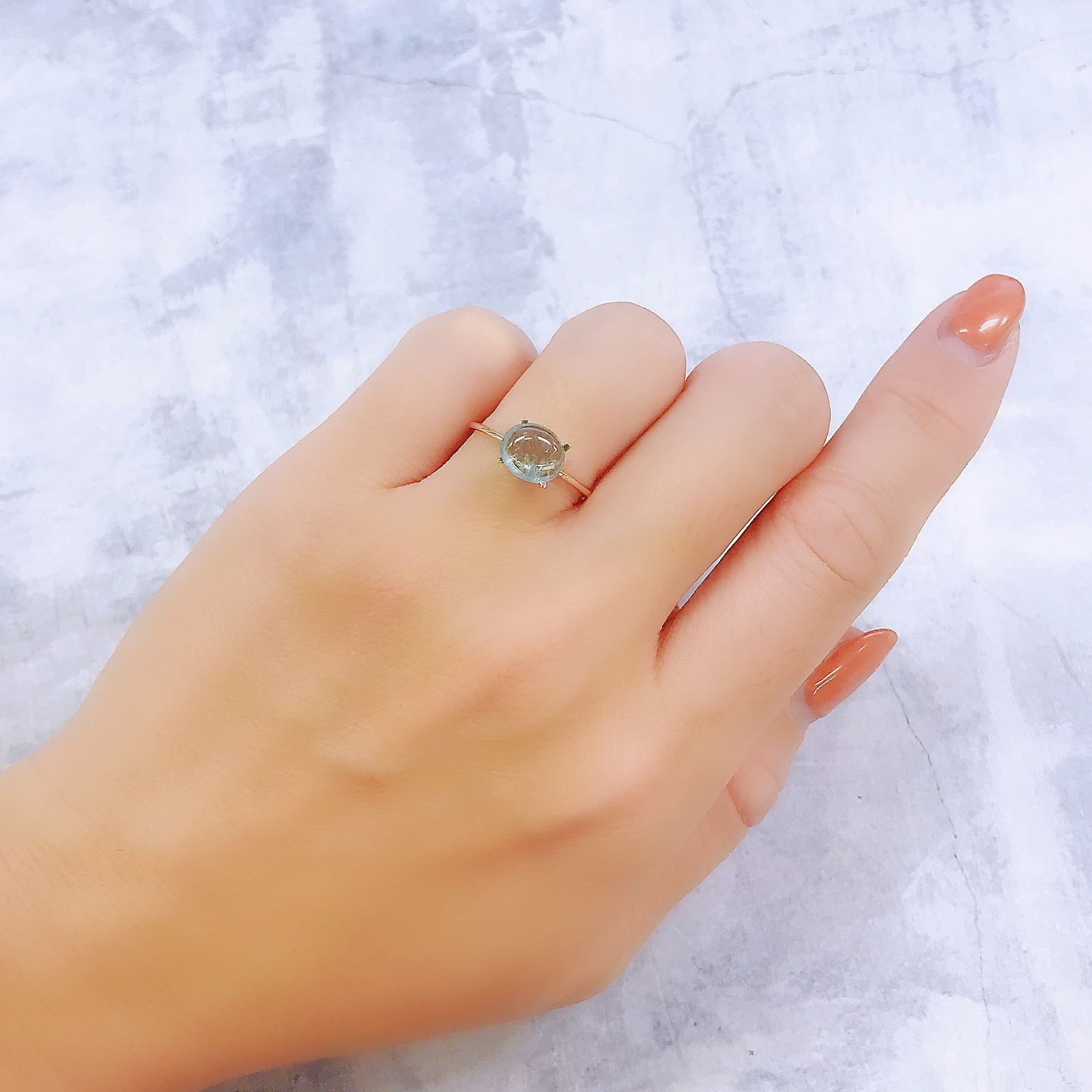 ユークレース(宝石名ブルー・ユークレース)コロンビア産 1.863ct ソ付(彩珠)[221018843]8.1x7mm前後