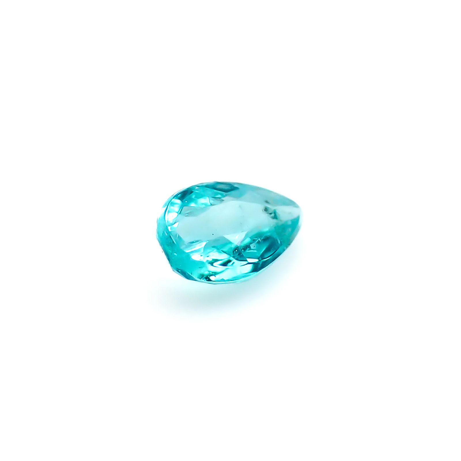パライバトルマリン(宝石名トルマリン/別名 パライバ・トルマリン)ブラジル産 識別済 0.11ct / 3.7x2.5mm前後 [260932807]