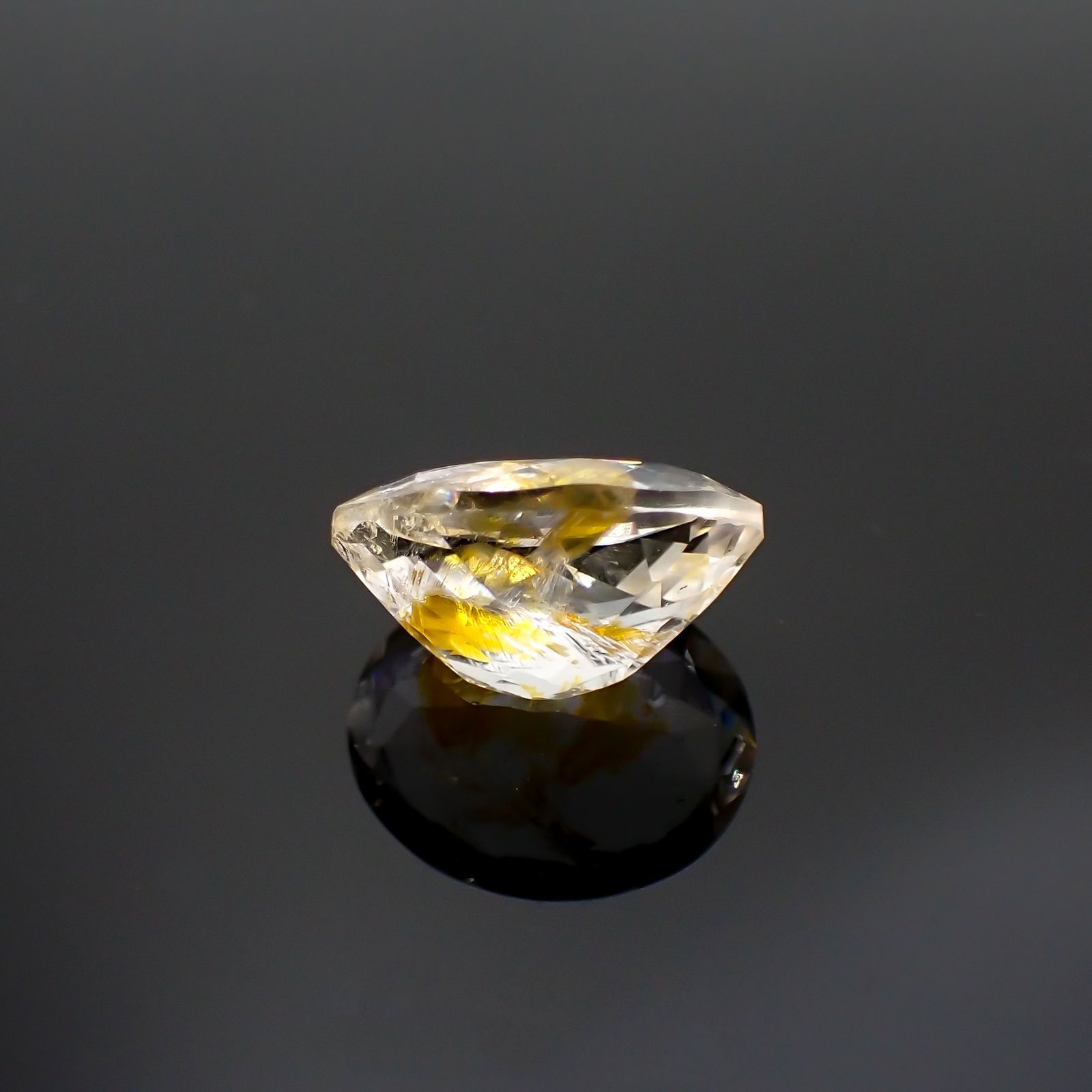 オーロラクォーツ ブラジル・ミナスジェライス産 6.51ct[220114364]14x11.4mm前後