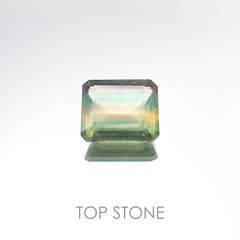 パーティカラーフローライト(宝石名パーティカラード・フルオライト) ブラジル産 6.58ct 識別済[20106389]11.9×10mm前後
