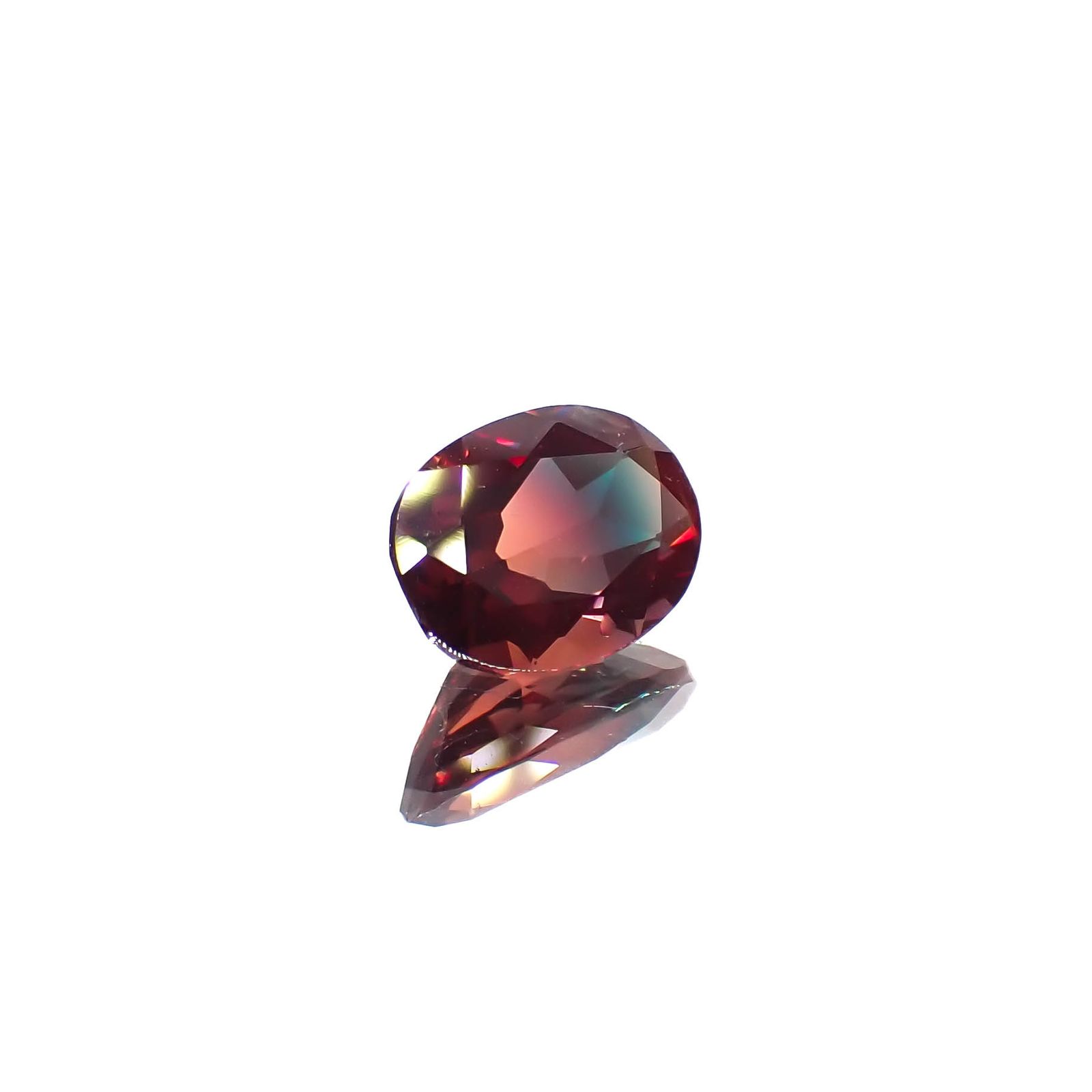 バイカラーアンデシン モンゴル産 1.12ct[230421495]8x6mm前後