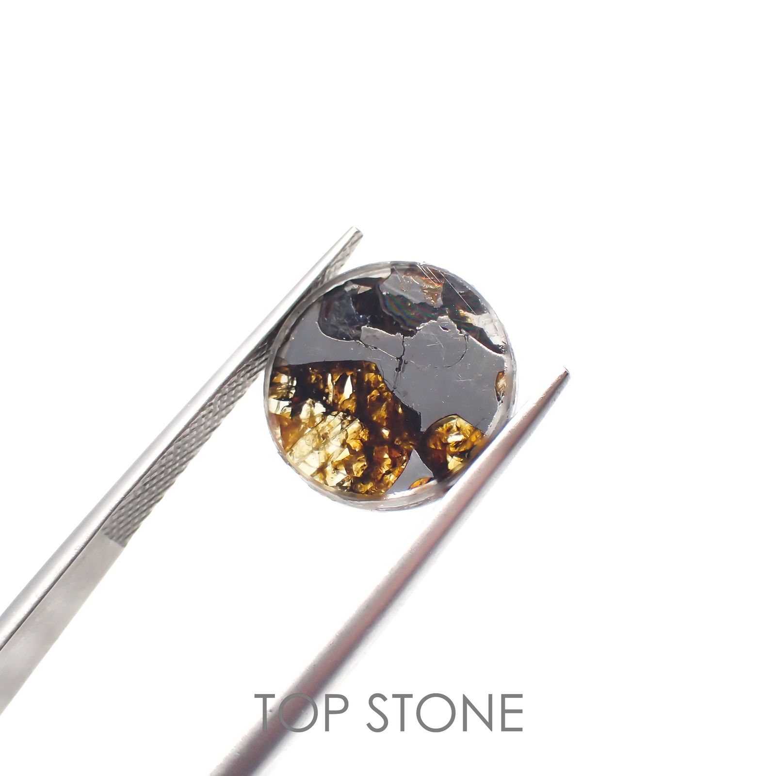 パラサイト隕石Sericho トリプレット 発見地：ケニア 3.92ct[220817528]12.1x12mm前後
